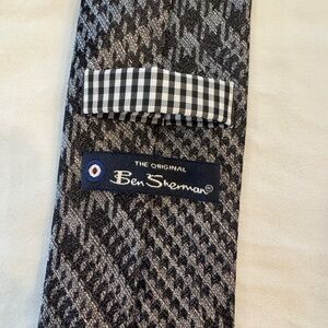 Ben Sherman glen plaid necktie